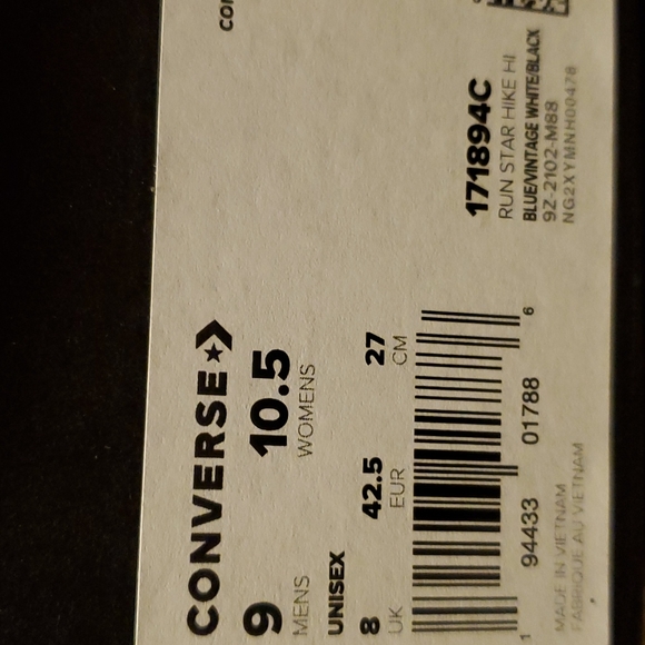 Converse Run Star Hike Hi Platform Summer Denim Unisex. 171894C - Picture 8 of 8